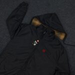 103- Hooded Windbreaker With Inner Padding - Black (উইলসন জ্যাকেট - ব্ল্যাক) - Image 2