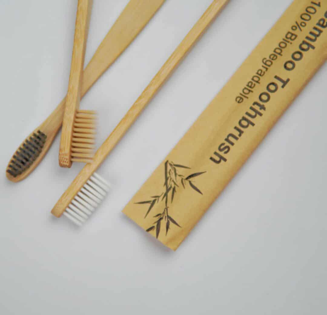 3 pieces Regular Bamboo Toothbrushes - Image 1